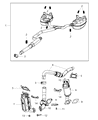 Diagram for Dodge Journey Exhaust Pipe - 5147253AB