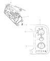 Diagram for 2001 Dodge Ram 3500 A/C Switch - 5015734AA