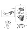 Diagram for 2020 Dodge Challenger Air Duct - 68413344AA