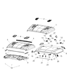 Diagram for Jeep Hood - 68281965AE