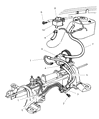 Diagram for 1998 Chrysler Town & Country Power Steering Hose - 4684146AB