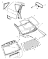 Diagram for Jeep Compass Windshield - 5191429AA