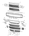 Diagram for Dodge Grille - 68259754AA