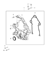 Diagram for Dodge Timing Cover - 53022195AG