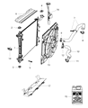 Diagram for Jeep Grand Cherokee Cooling Fan Assembly - 55038994AF