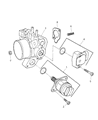 Diagram for Chrysler Town & Country Throttle Body Gasket - 4861064