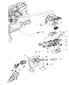 Diagram for Ram Dakota Steering Shaft - 55351235AB