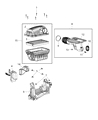 Diagram for Ram 1500 Air Duct - 68291051AA