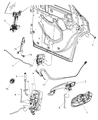 Diagram for Chrysler 300 Door Latch Cable - 5112120AF