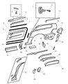 Diagram for 2003 Chrysler Town & Country Fuel Door - 4860572AE