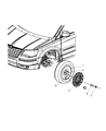 Diagram for Chrysler Town & Country Spare Wheel - 4721196AC