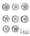 Diagram for Chrysler Town & Country Spare Wheel - 5LN63DX8AC