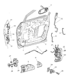 Diagram for Chrysler Town & Country Door Latch Assembly - 4717803AC