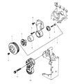 Diagram for 1992 Dodge W150 Water Pump Pulley - 4429946