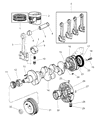 Diagram for 1996 Jeep Cherokee Rod Bearing - 4720877
