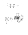 Diagram for Jeep Door Lock Cylinder - 68166327AA