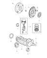 Diagram for Chrysler Grand Voyager Piston - 4897660AA
