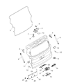 Diagram for Jeep Renegade Tailgate Lock - 68271921AA