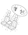 Diagram for Dodge Ram 1500 Seat Cushion - 1FE811J3AA