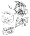 Diagram for 2009 Jeep Patriot Lift Support - 5054353AB
