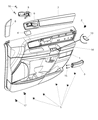 Diagram for Chrysler Town & Country Armrest - 1UX63DX9AA