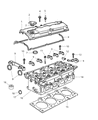 Diagram for Chrysler Town & Country Cylinder Head Bolts - 6504033