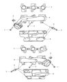 Diagram for Jeep Exhaust Manifold - 53013692AB