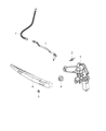 Diagram for Jeep Renegade Wiper Arm - 68256590AA