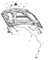Diagram for Dodge Ram 1500 Hood Cable - 5160352AB