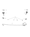 Diagram for Jeep Windshield Washer Nozzle - 68078292AA