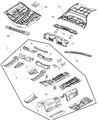 Diagram for Dodge Charger Front Cross-Member - 68043502AA