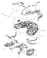 Diagram for 2012 Jeep Grand Cherokee Fuel Tank Strap - 68148068AB