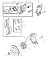 Diagram for Chrysler Aspen Brake Caliper - 68002702AA