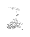 Diagram for Chrysler Voyager Battery Tray - 68271681AD