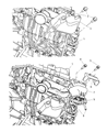 Diagram for Chrysler 300 Engine Mount Bracket - 4578050AA