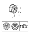 Diagram for Chrysler Sebring Wheel Cover - 4782258AB