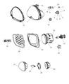 Diagram for Mopar Headlight Bulb - L0009005