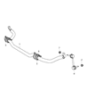 Diagram for 2015 Jeep Grand Cherokee Sway Bar Link - V8091836AB