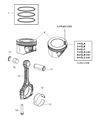 Diagram for Dodge Journey Rod Bearing - 68093138AA