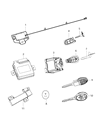 Diagram for Ram 1500 Ignition Lock Assembly - 56046942AD