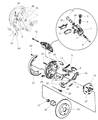 Diagram for Chrysler Cirrus Brake Pad - 4863784
