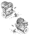 Diagram for Jeep Liberty Engine Mount Bracket - 52059253AB
