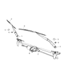 Diagram for Jeep Patriot Windshield Wiper - 4879432AH