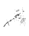 Diagram for Jeep Commander Steering Shaft - 5057494AA