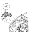 Diagram for Chrysler Town & Country Air Intake Coupling - 4861414AB