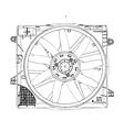 Diagram for Jeep Gladiator Engine Cooling Fan - 68272755AD