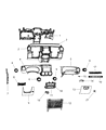 Diagram for 2015 Jeep Wrangler Glove Box - 1PJ291T9AA