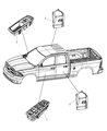 Diagram for Dodge Ram 1500 Power Window Switch - 4602863AB