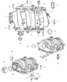 Diagram for Chrysler 300 Intake Manifold - 4591846BA
