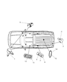 Diagram for 2007 Chrysler Pacifica Dome Light - 5179406AA